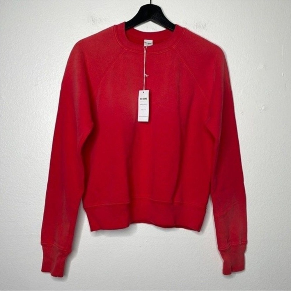RE/DONE Classic Crewneck in Faded Crimson Women’s Size Small - Picture 4 of 12